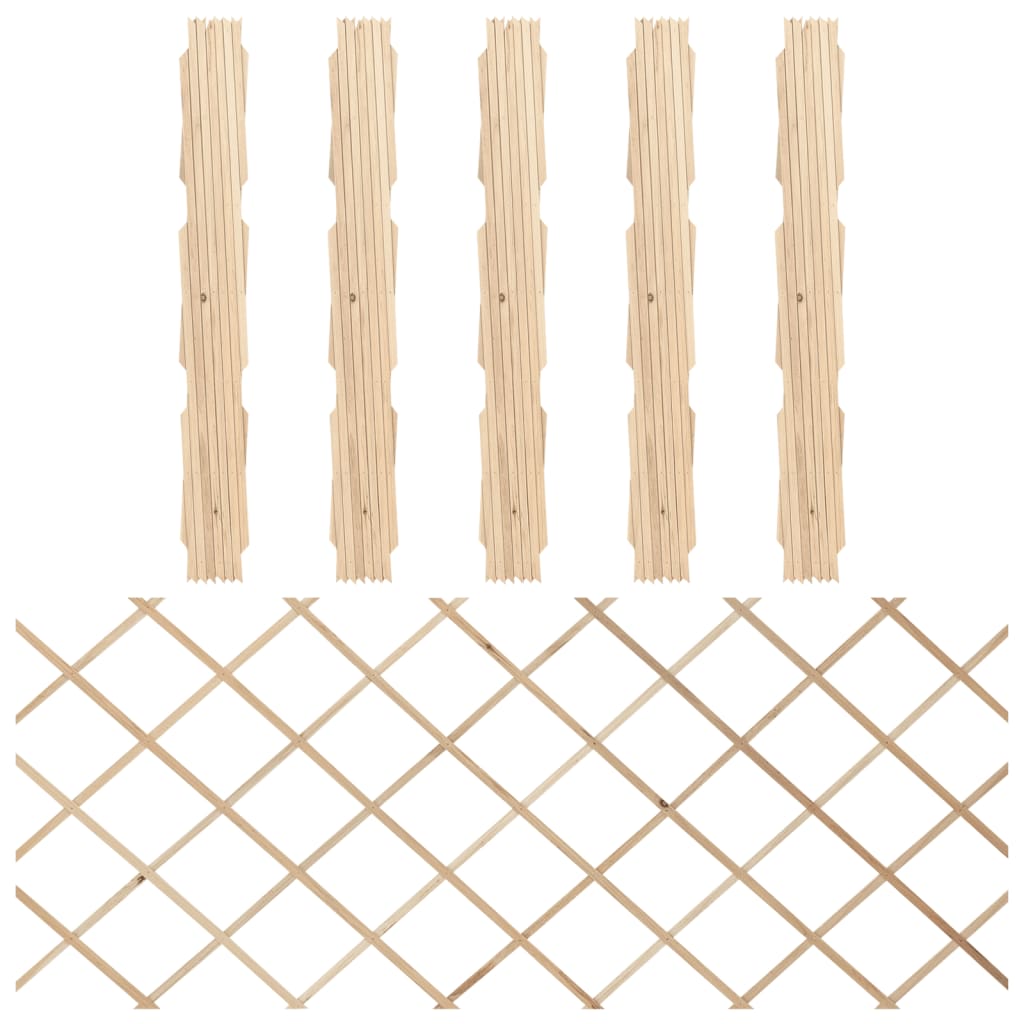 Garduri cu zăbrele, 5 buc., 180x80 m, lemn masiv de brad Lando - Lando
