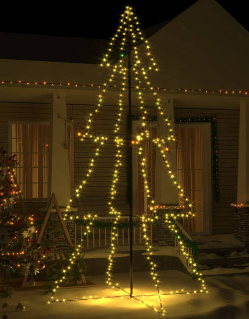 Încărcați imaginea în vizualizatorul Galerie, Brad Crăciun conic 360 LED-uri, 143x250 cm, interior &amp; exterior - Lando
