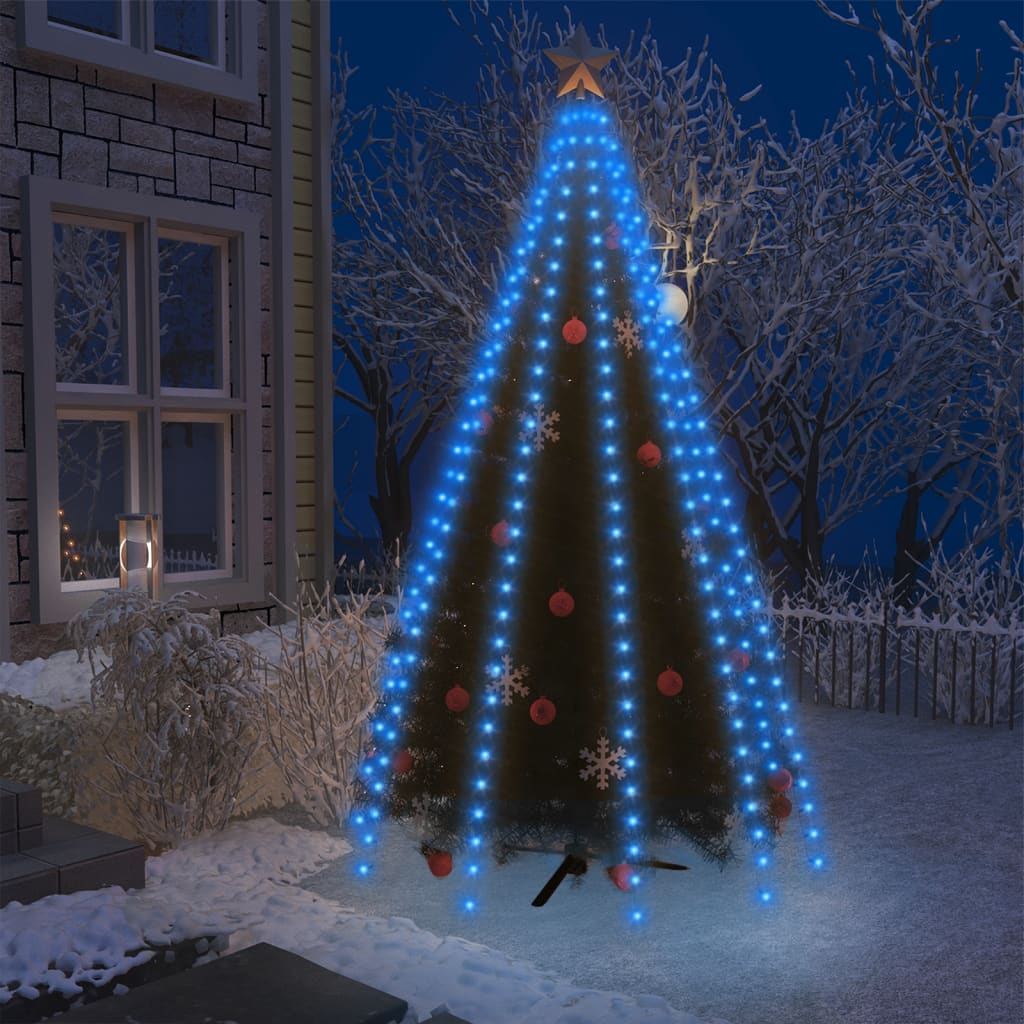 Instalație brad de Crăciun cu 250 LED-uri, albastru, 250 cm Lando - Lando