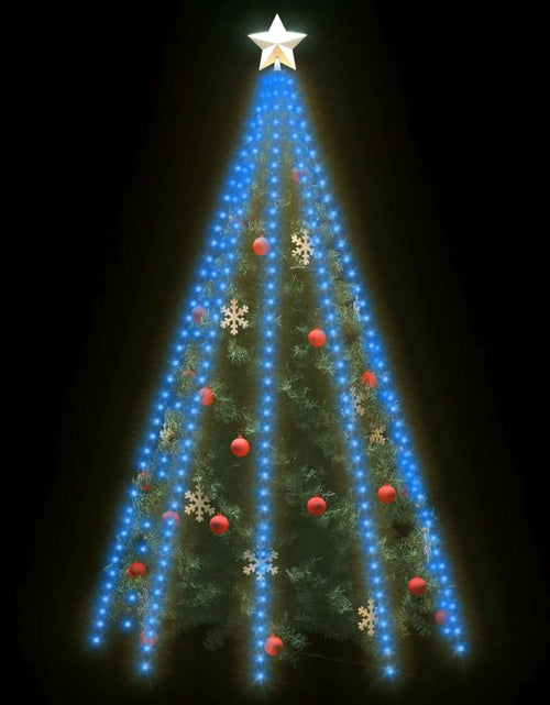 Загрузите изображение в средство просмотра галереи, Instalație brad de Crăciun cu 400 LED-uri, albastru, 400 cm Lando - Lando
