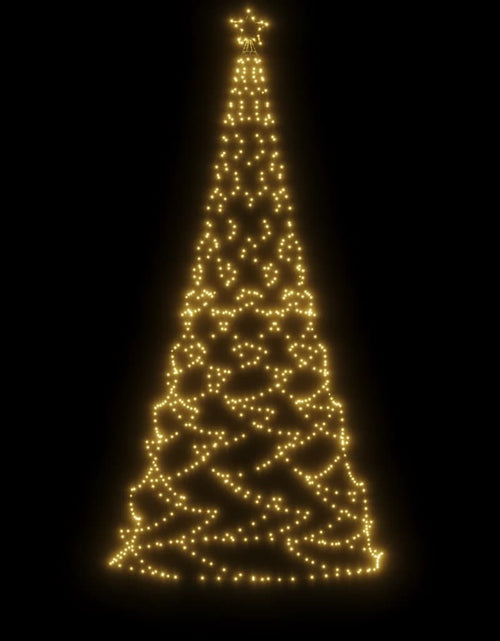 Încărcați imaginea în vizualizatorul Galerie, Pom de Crăciun cu stâlp de metal, 500 LED-uri, alb cald, 3 m - Lando
