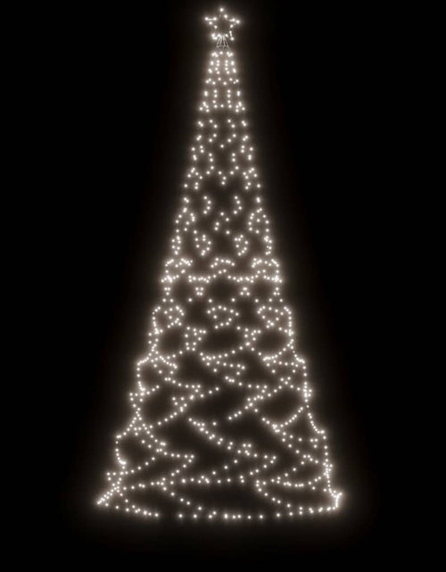 Încărcați imaginea în vizualizatorul Galerie, Pom de Crăciun cu stâlp de metal, 500 LED-uri, alb rece, 3 m - Lando
