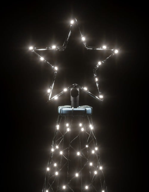 Încărcați imaginea în vizualizatorul Galerie, Pom de Crăciun cu stâlp de metal, 500 LED-uri, alb rece, 3 m - Lando

