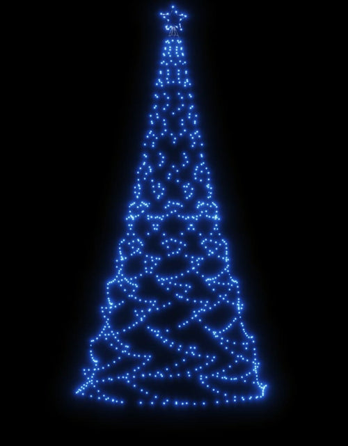 Încărcați imaginea în vizualizatorul Galerie, Pom de Crăciun cu stâlp de metal, 500 LED-uri, albastru, 3 m - Lando
