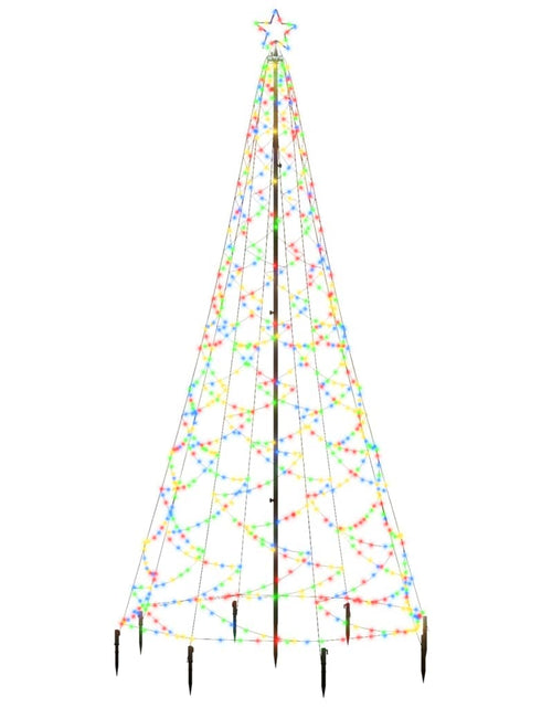 Încărcați imaginea în vizualizatorul Galerie, Pom de Crăciun cu stâlp de metal, 500 LED-uri colorate, 3 m - Lando
