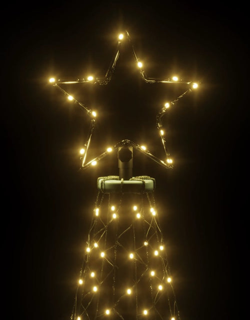 Încărcați imaginea în vizualizatorul Galerie, Pom de Crăciun cu stâlp de metal, 1400 LED-uri, alb cald, 5 m Lando - Lando
