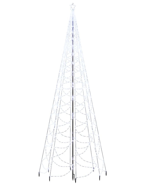 Încărcați imaginea în vizualizatorul Galerie, Pom de Crăciun cu stâlp de metal, 1400 LED-uri, alb rece, 5 m Lando - Lando
