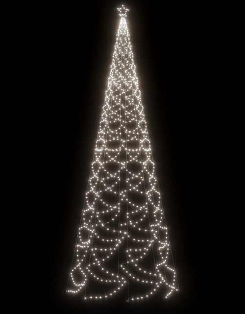 Загрузите изображение в средство просмотра галереи, Pom de Crăciun cu stâlp de metal, 1400 LED-uri, alb rece, 5 m Lando - Lando
