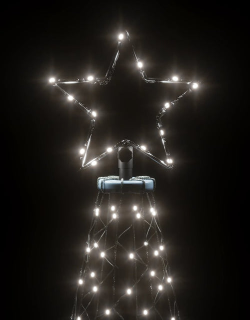 Загрузите изображение в средство просмотра галереи, Pom de Crăciun cu stâlp de metal, 1400 LED-uri, alb rece, 5 m Lando - Lando
