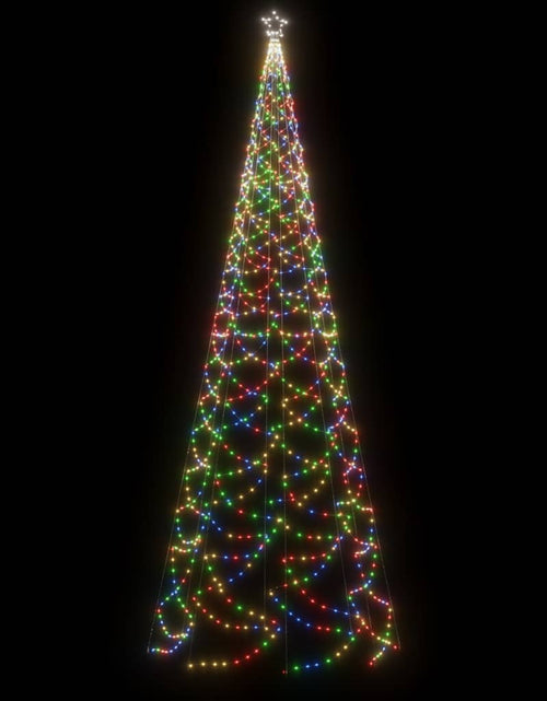 Încărcați imaginea în vizualizatorul Galerie, Pom de Crăciun cu stâlp de metal, 1400 LED-uri, colorat, 5 m Lando - Lando
