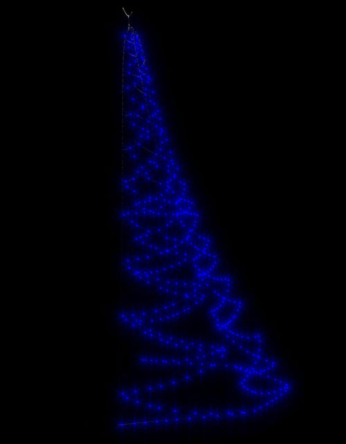 Încărcați imaginea în vizualizatorul Galerie, Brad de perete cu cârlig metalic 720 LED 5 m interior/exterior Lando - Lando
