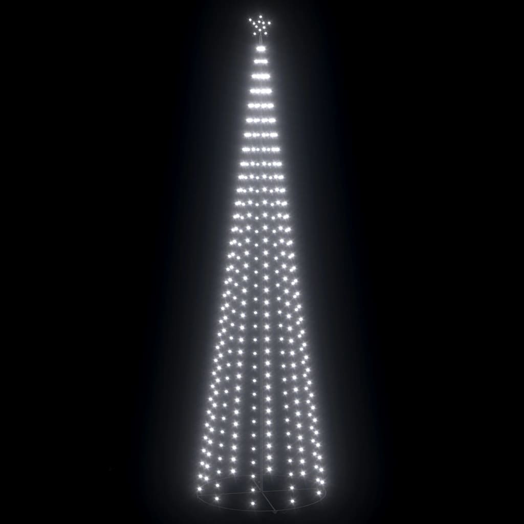 Decorațiune brad Crăciun conic 752 LED-uri alb rece 160x500 cm Lando - Lando