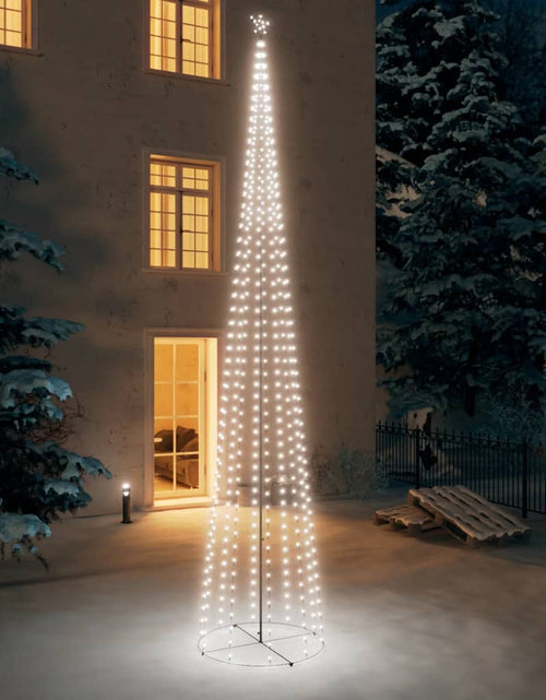Загрузите изображение в средство просмотра галереи, Decorațiune brad Crăciun conic 752 LED-uri alb rece 160x500 cm Lando - Lando
