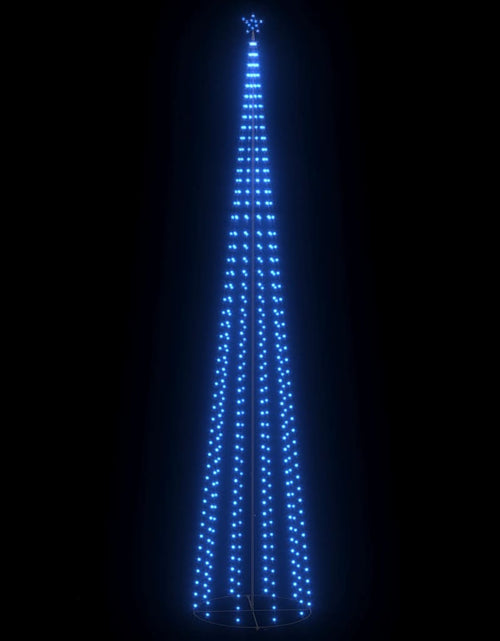 Încărcați imaginea în vizualizatorul Galerie, Decorațiune brad Crăciun conic 752 LED-uri albastru 160x500 cm Lando - Lando
