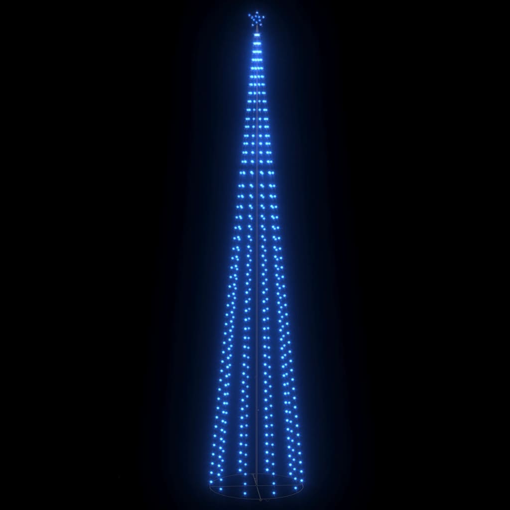 Decorațiune brad Crăciun conic 752 LED-uri albastru 160x500 cm Lando - Lando