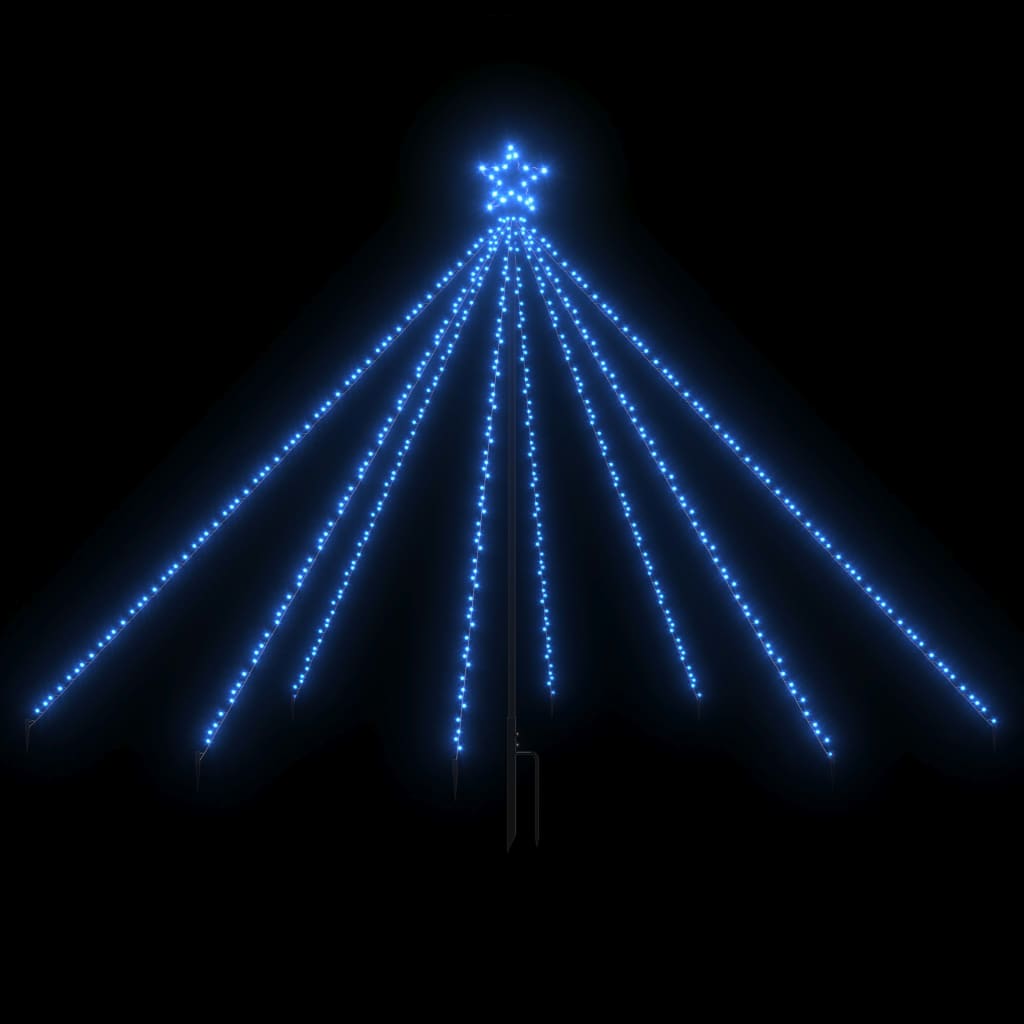 Lumini pentru bradul de Crăciun, 400 LED-uri, albastru, 2,5 m Lando - Lando