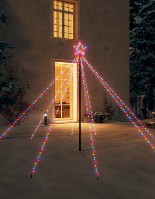 Încărcați imaginea în vizualizatorul Galerie, Cascadă lumini pentru brad de Crăciun 400 LED-uri colorat 2,5 m Lando - Lando

