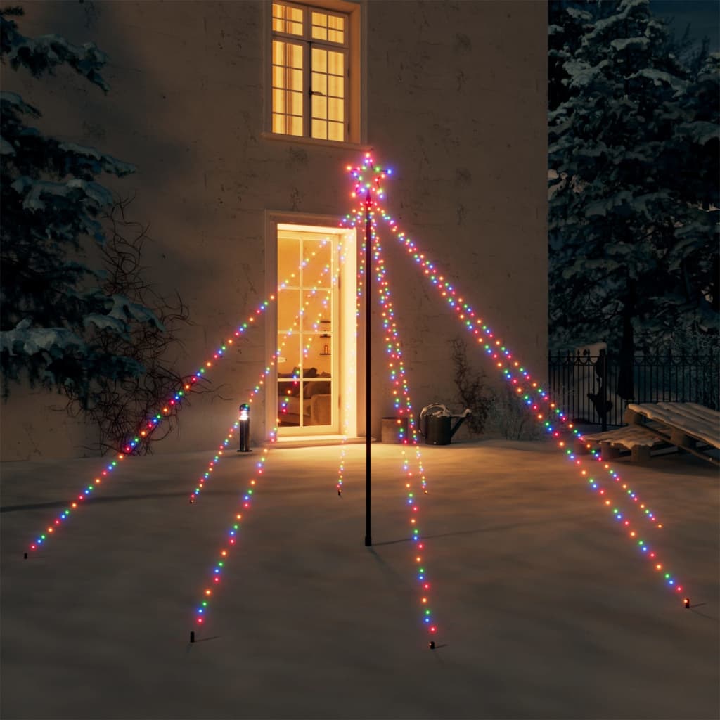 Cascadă lumini pentru brad de Crăciun 400 LED-uri colorat 2,5 m Lando - Lando