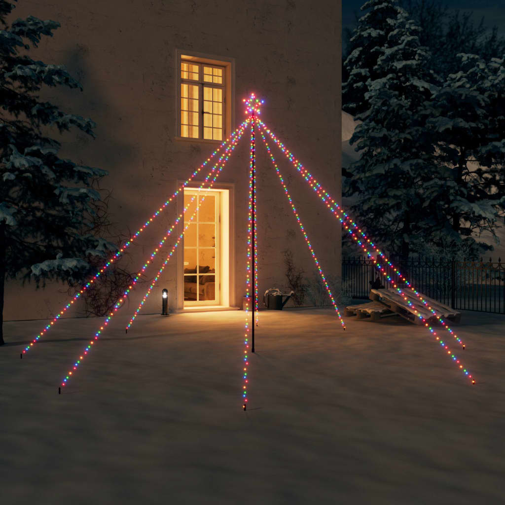 Lumini brad de Crăciun, 576 LED-uri, colorat, 3,6 m, int./ext. - Lando