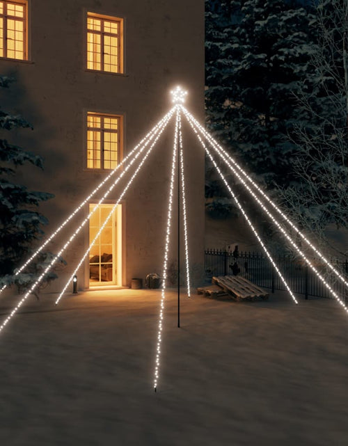 Încărcați imaginea în vizualizatorul Galerie, Cascadă lumini brad Crăciun 800 leduri alb rece 5 m, int./ext. Lando - Lando
