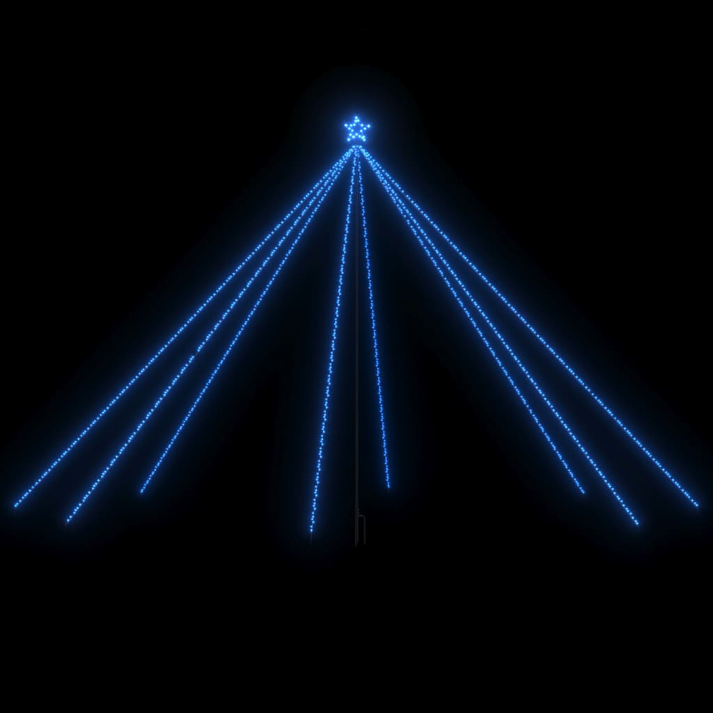 Cascadă lumini brad Crăciun 800 leduri albastru 5 m, int./ext. Lando - Lando