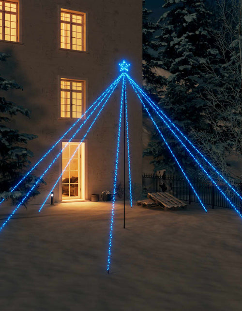 Загрузите изображение в средство просмотра галереи, Cascadă lumini brad Crăciun 800 leduri albastru 5 m, int./ext. Lando - Lando
