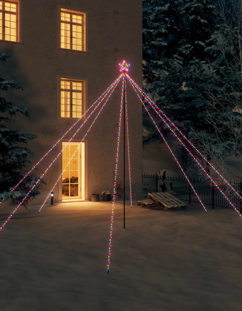 Încărcați imaginea în vizualizatorul Galerie, Cascadă lumini brad Crăciun 800 leduri colorat 5 m, int./ext. Lando - Lando
