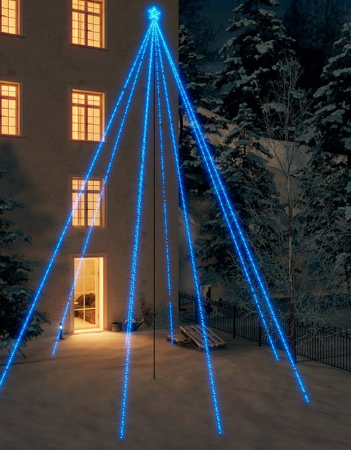 Încărcați imaginea în vizualizatorul Galerie, Cascadă lumini brad Crăciun 1300 leduri albastru 8 m, int./ext. - Lando
