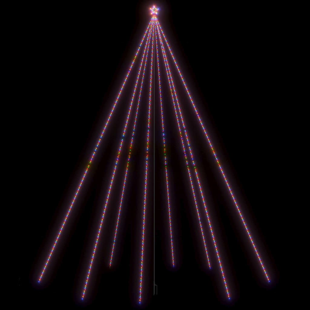 Cascadă lumini brad Crăciun 1300 leduri colorat 8 m, int./ext. Lando - Lando