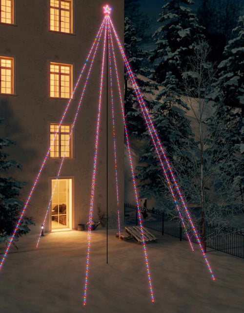 Încărcați imaginea în vizualizatorul Galerie, Cascadă lumini brad Crăciun 1300 leduri colorat 8 m, int./ext. Lando - Lando

