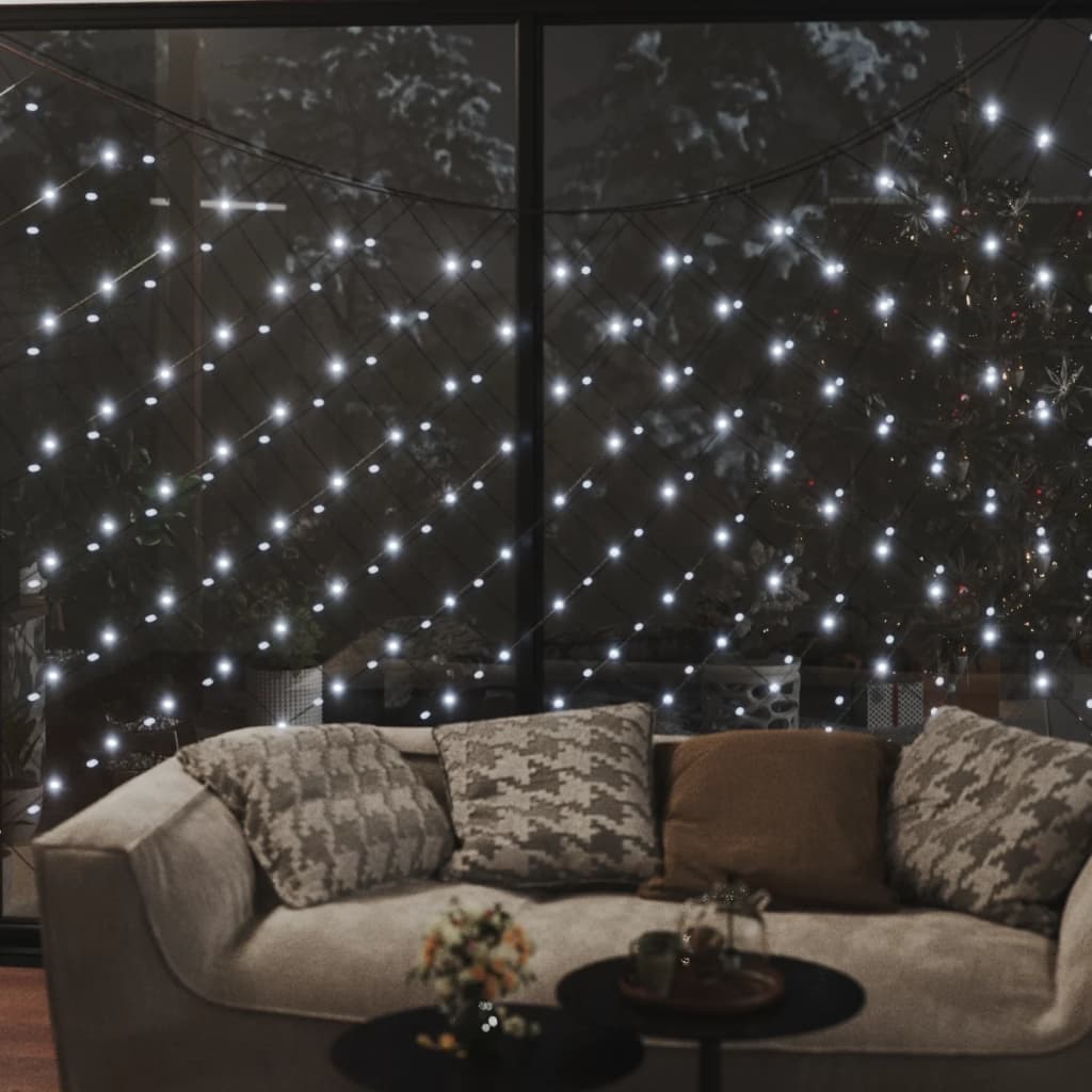 Plasă lumini de Crăciun 204 LED-uri, alb rece, 3x2 m, int./ext. Lando - Lando