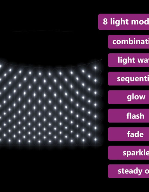 Încărcați imaginea în vizualizatorul Galerie, Plasă lumini de Crăciun 204 LED-uri, alb rece, 3x2 m, int./ext. Lando - Lando
