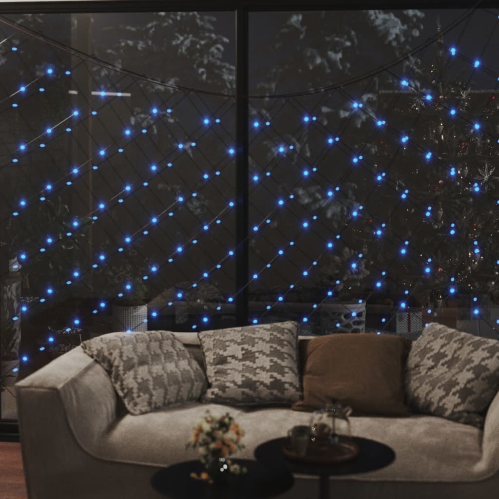 Plasă lumini Crăciun, albastru 3x3 m, 306 LED interior/exterior Lando - Lando