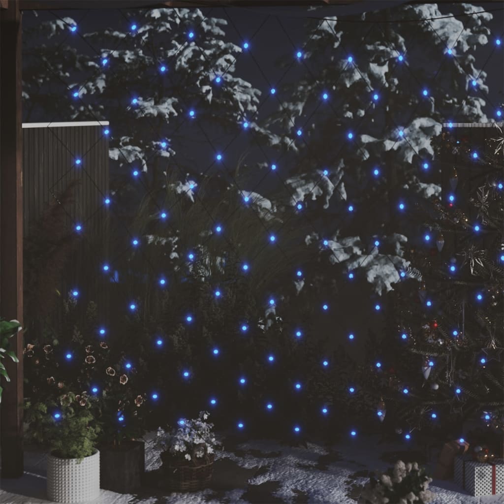 Plasă lumini Crăciun, albastru 3x3 m, 306 LED interior/exterior Lando - Lando