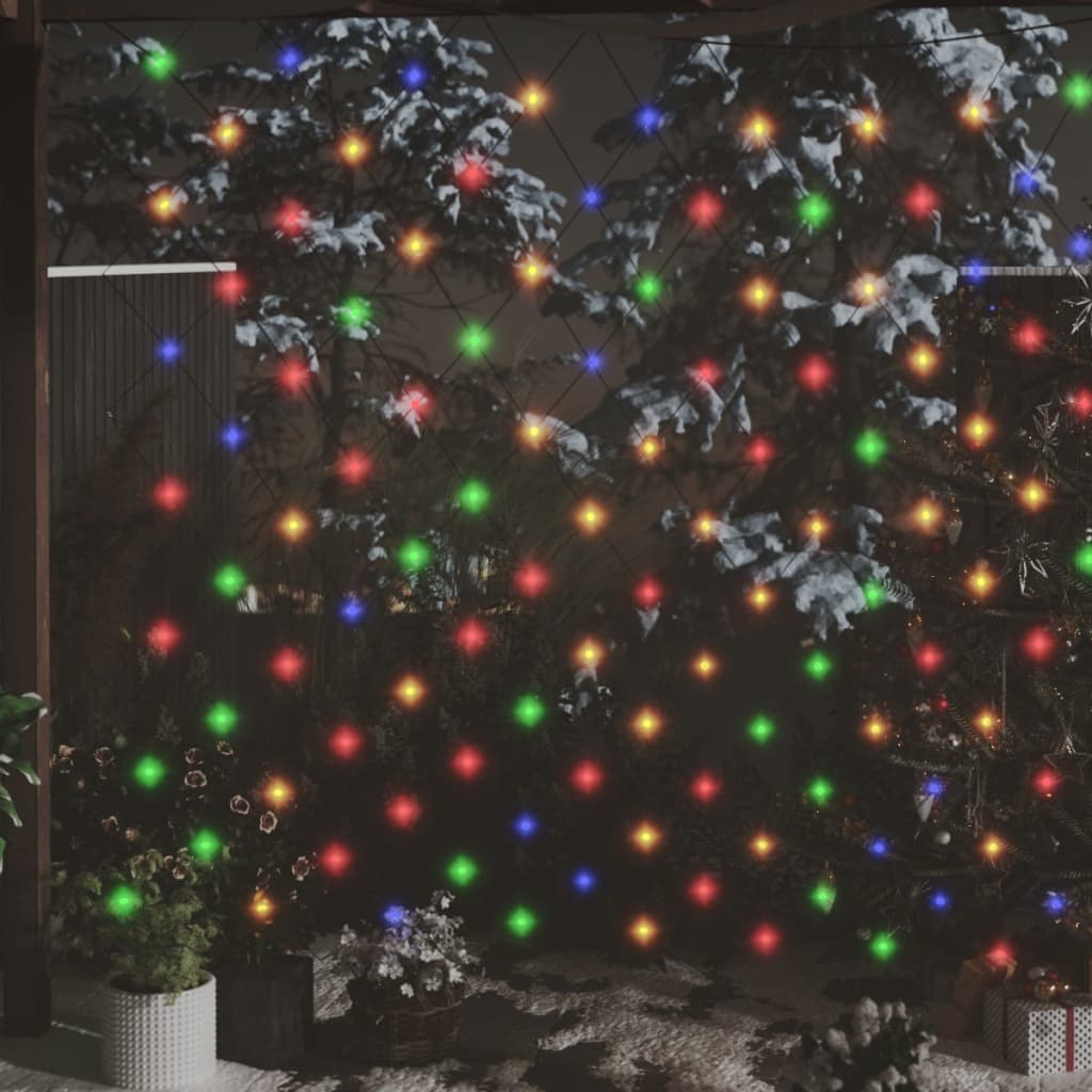Plasă lumini Crăciun colorată 3x3 m 306 LED interior/exterior Lando - Lando