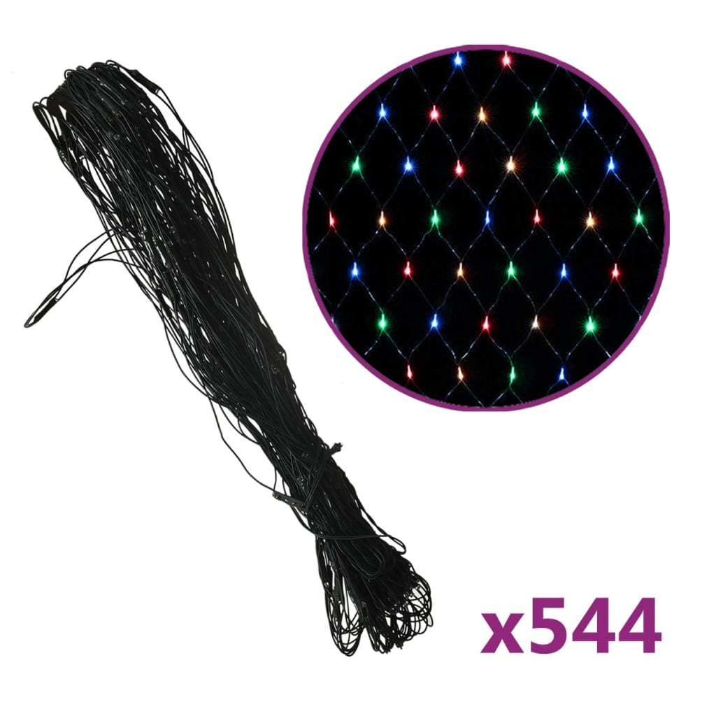 Plasă lumini Crăciun multicolor 4x4 m 544 LED interior/exterior Lando - Lando