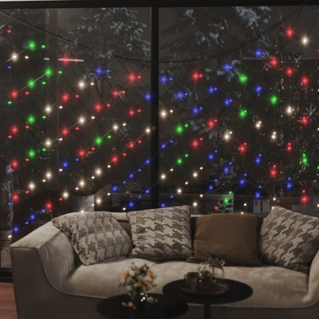 Plasă lumini Crăciun multicolor 4x4 m 544 LED interior/exterior Lando - Lando