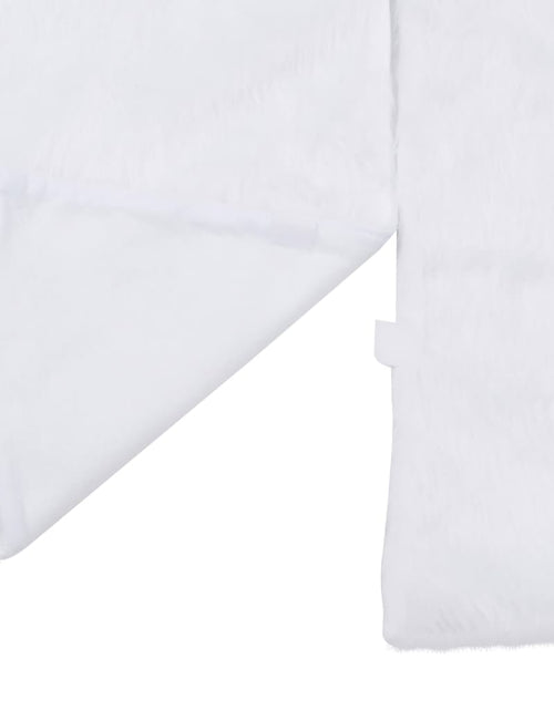 Încărcați imaginea în vizualizatorul Galerie, Covor fustă brad Crăciun cu șosetă alb 122 cm blană artificială - Lando
