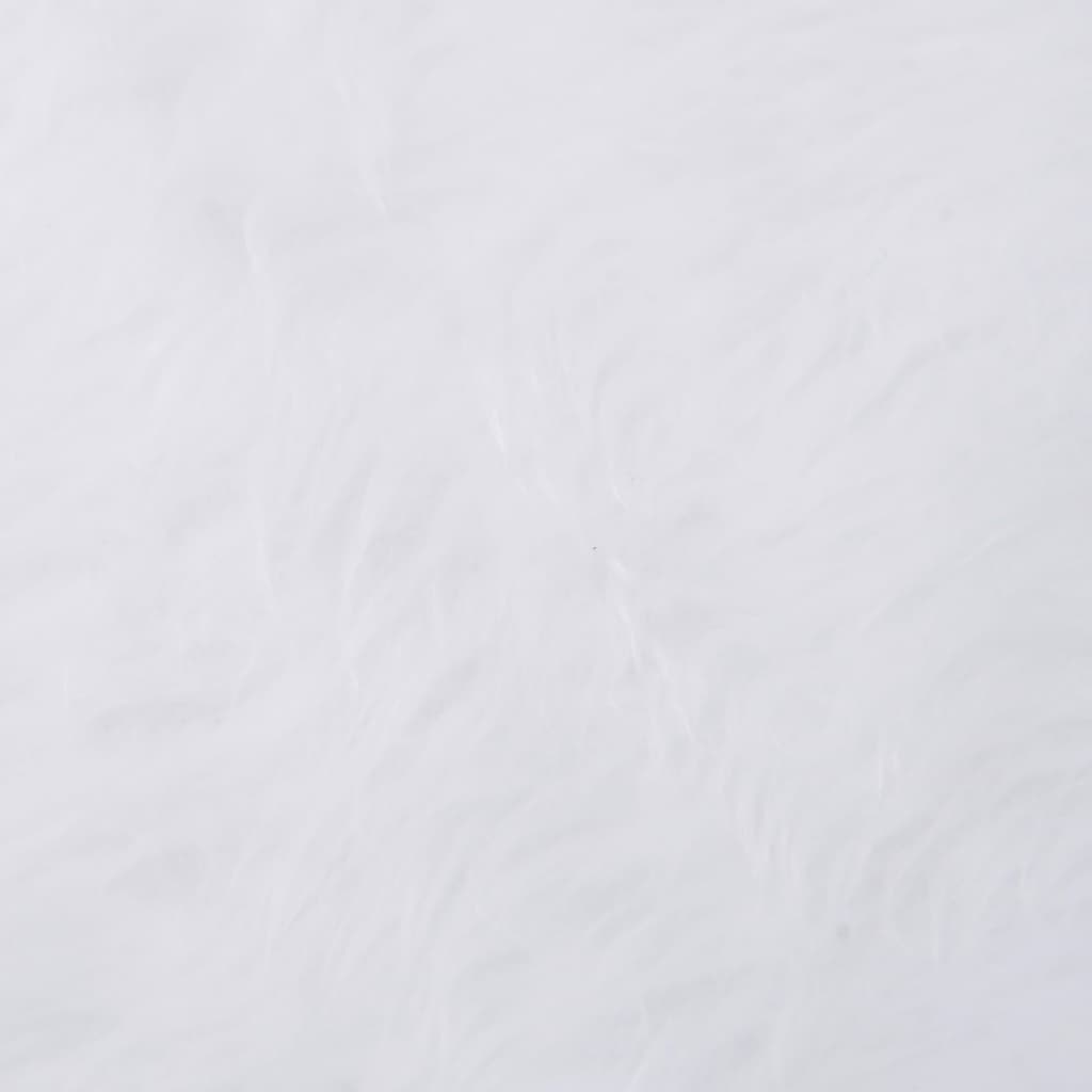 Covor fustă brad Crăciun cu șosetă alb 122 cm blană artificială - Lando