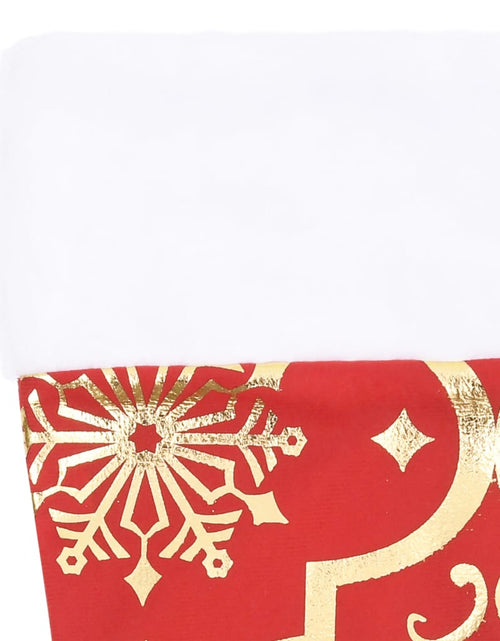 Încărcați imaginea în vizualizatorul Galerie, Covor fustă de brad Crăciun cu șosetă, roșu, 122 cm, țesătură - Lando
