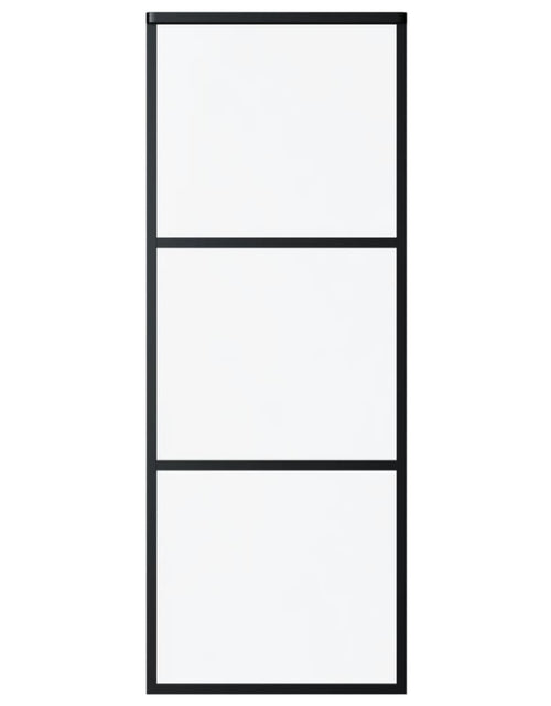 Загрузите изображение в средство просмотра галереи, Ușă glisantă, negru, 76x205 cm, sticlă ESG și aluminiu Lando - Lando
