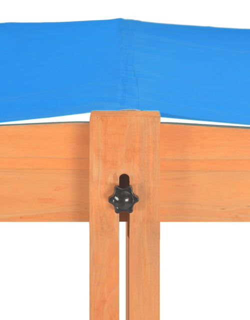Загрузите изображение в средство просмотра галереи, Cutie de nisip cu acoperiș ajustabil, 115x115x115 cm, lemn brad. Lando - Lando
