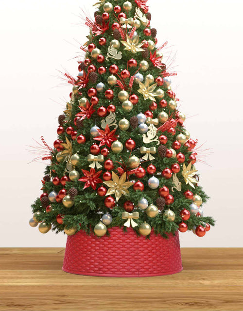 Încărcați imaginea în vizualizatorul Galerie, Fustă brad de Crăciun, roșu, Ø65x19,5 cm Lando - Lando
