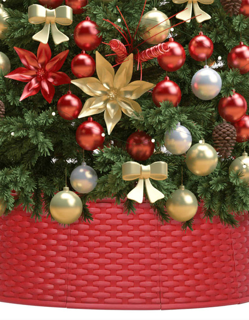 Încărcați imaginea în vizualizatorul Galerie, Fustă brad de Crăciun, roșu, Ø65x19,5 cm Lando - Lando
