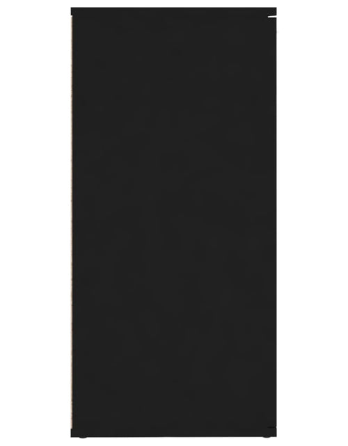 Încărcați imaginea în vizualizatorul Galerie, Servantă, negru, 160x36x75 cm, lemn prelucrat Lando - Lando
