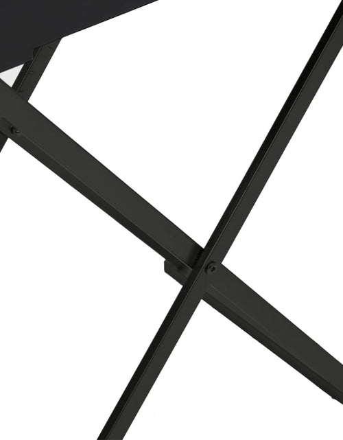 Încărcați imaginea în vizualizatorul Galerie, Masă pliabilă, negru, 48x34x61 cm, MDF Lando - Lando
