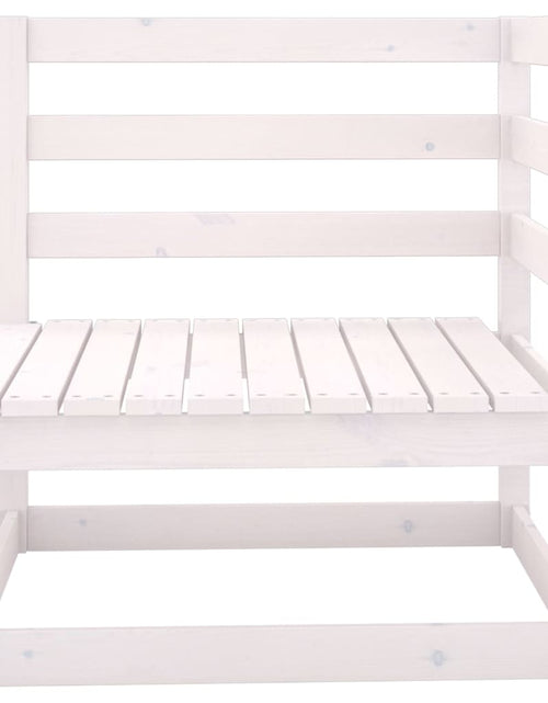 Încărcați imaginea în vizualizatorul Galerie, Set mobilier de grădină, 6 piese, alb, lemn masiv de pin - Lando
