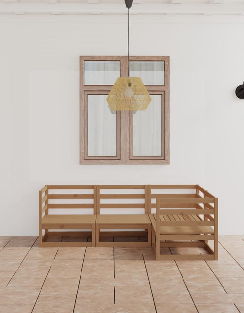 Încărcați imaginea în vizualizatorul Galerie, Set mobilier de grădină, 4 piese, maro miere, lemn masiv de pin - Lando
