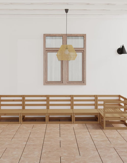 Încărcați imaginea în vizualizatorul Galerie, Set mobilier de grădină, 6 piese, maro miere, lemn masiv de pin - Lando
