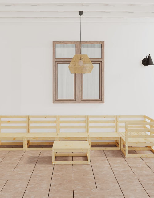 Încărcați imaginea în vizualizatorul Galerie, Set mobilier relaxare de grădină, 7 piese, lemn masiv de pin - Lando
